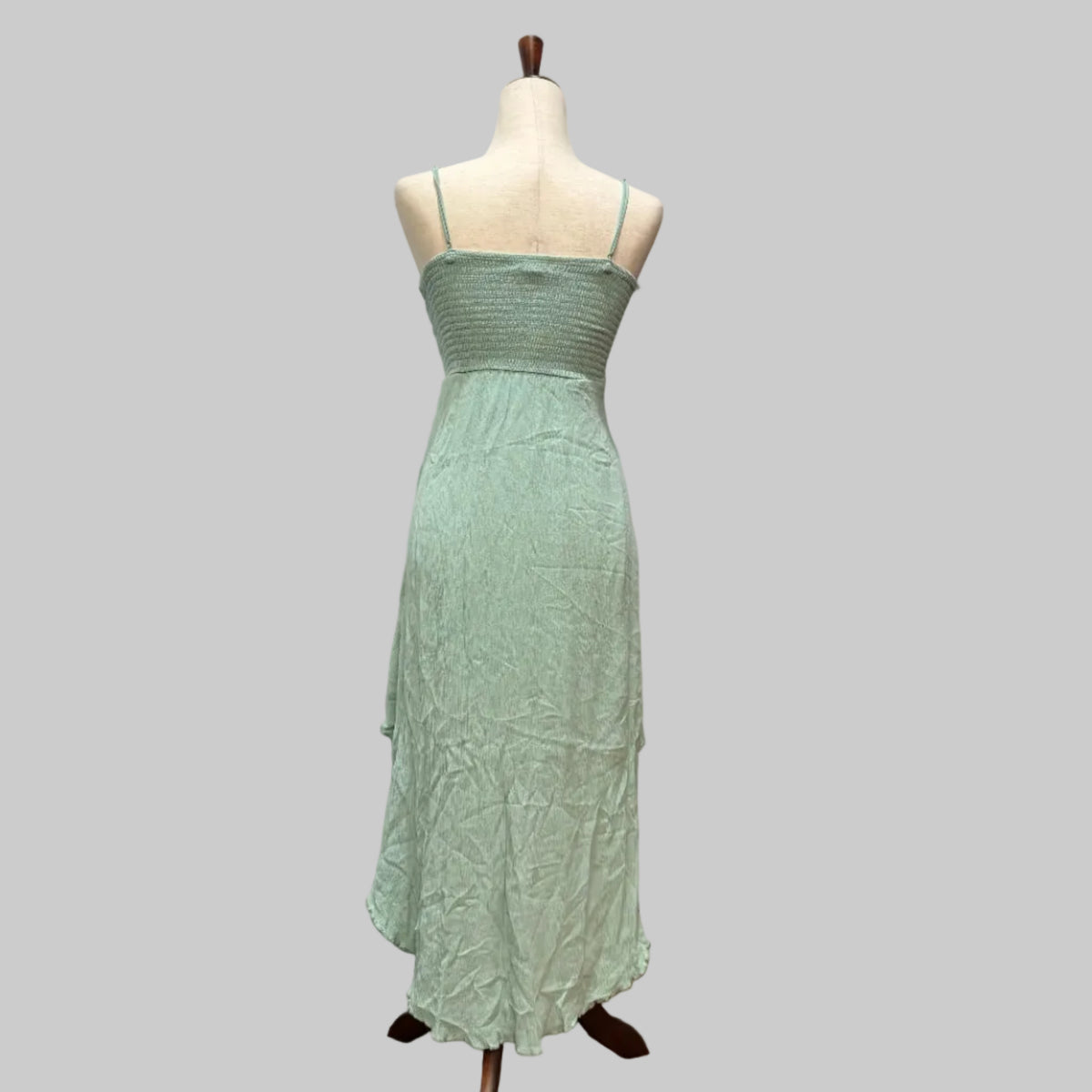 Rue 21 Mint Green Crinkle High Low Dress