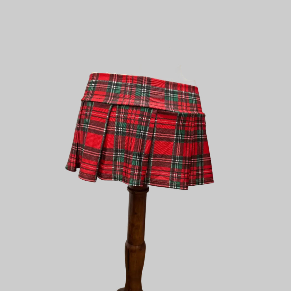 Music Legs School Girl Micro Mini Plaid Skirt