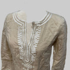 Michael by Michael Kors | Beige Linen Tunic Style Top