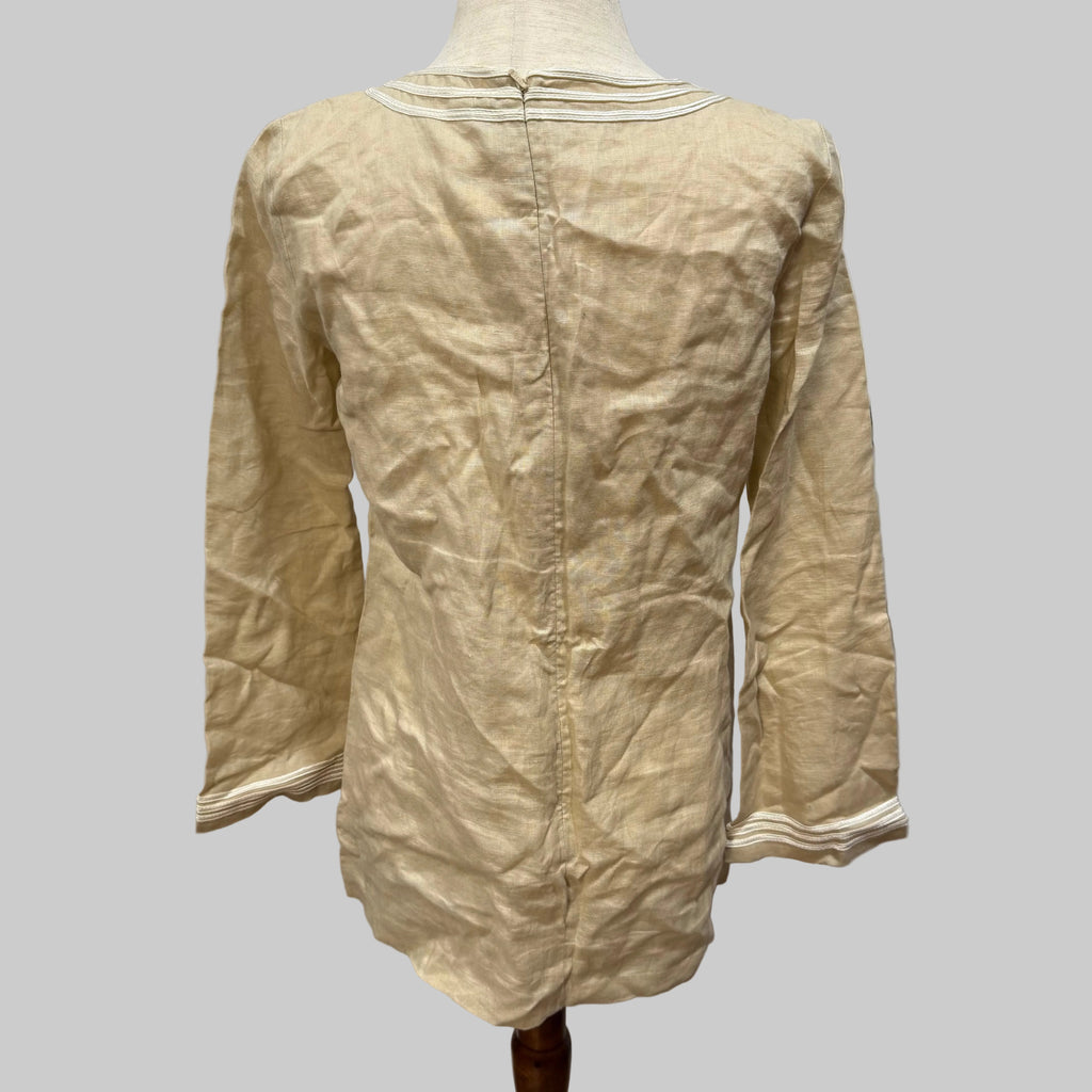 Michael by Michael Kors | Beige Linen Tunic Style Top