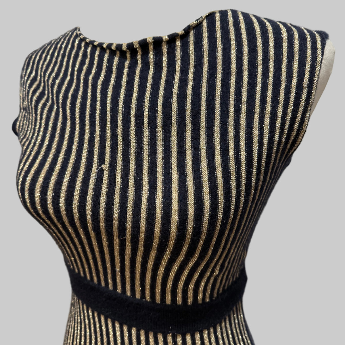 Marc by Marc Jacobs | Navy Blue & Gold Sweater Dress