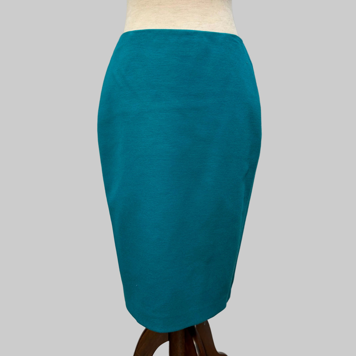 Elie Tahari | Teal Wool Blend Pencil Skirt