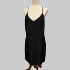 J. Crew | Black Racerback Shift Dress