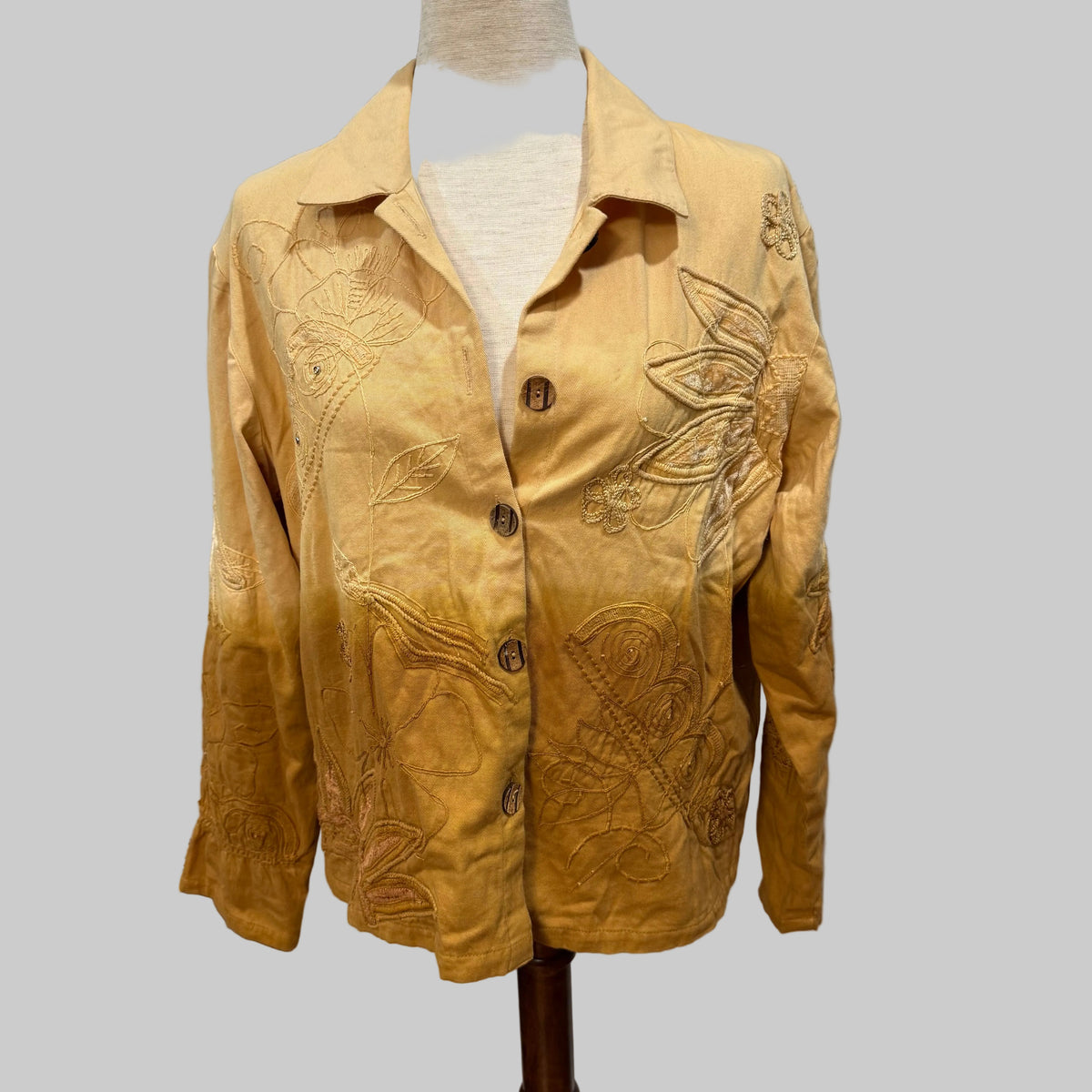 West End | Floral Embroidered Ombre Jacket