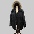 XOXO | Black Mid-Length Puffer Jacket