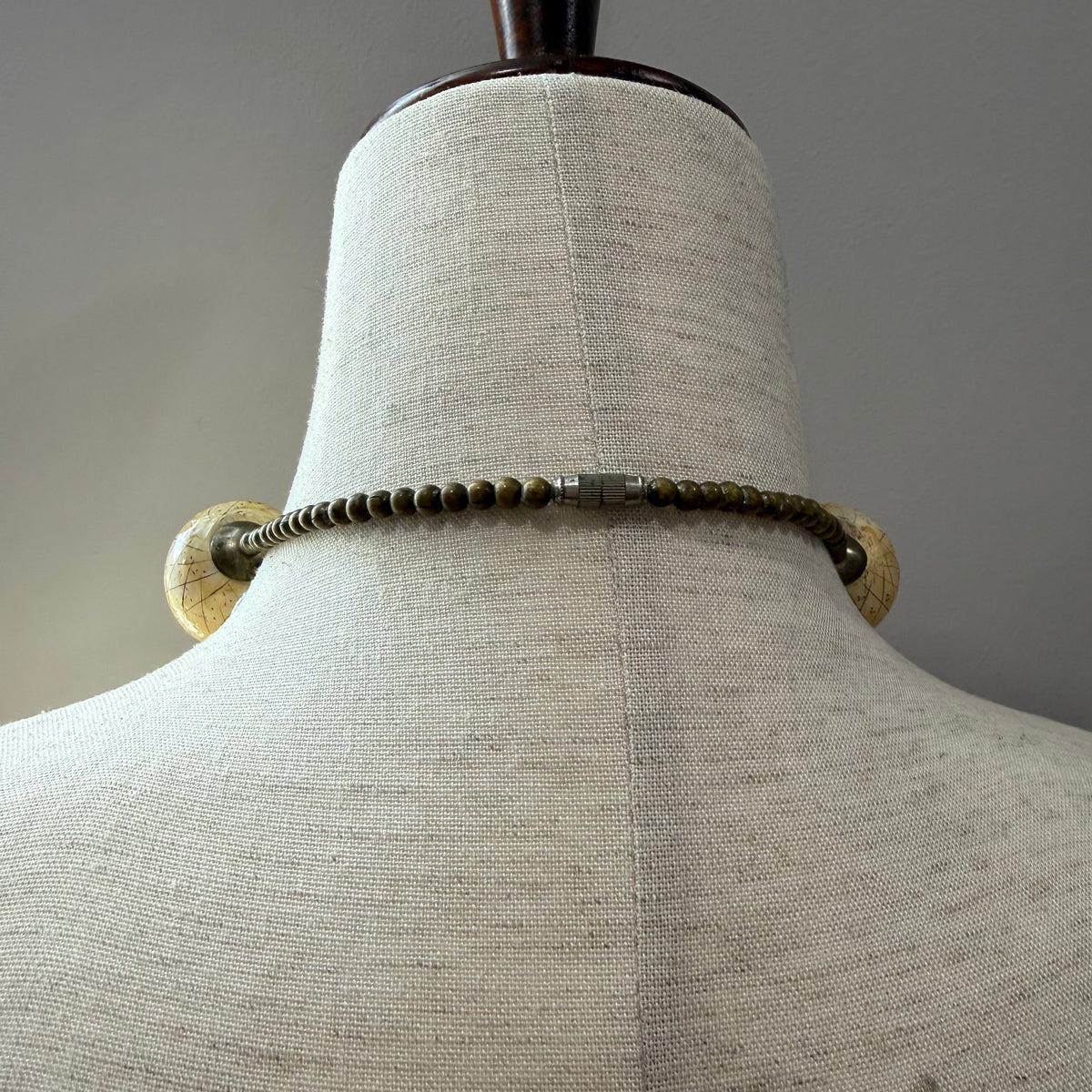 Bohemian Wooden Bead Chunky Style Bib Necklace