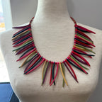 Multicolored Samoan Style Ula Nifo Necklace