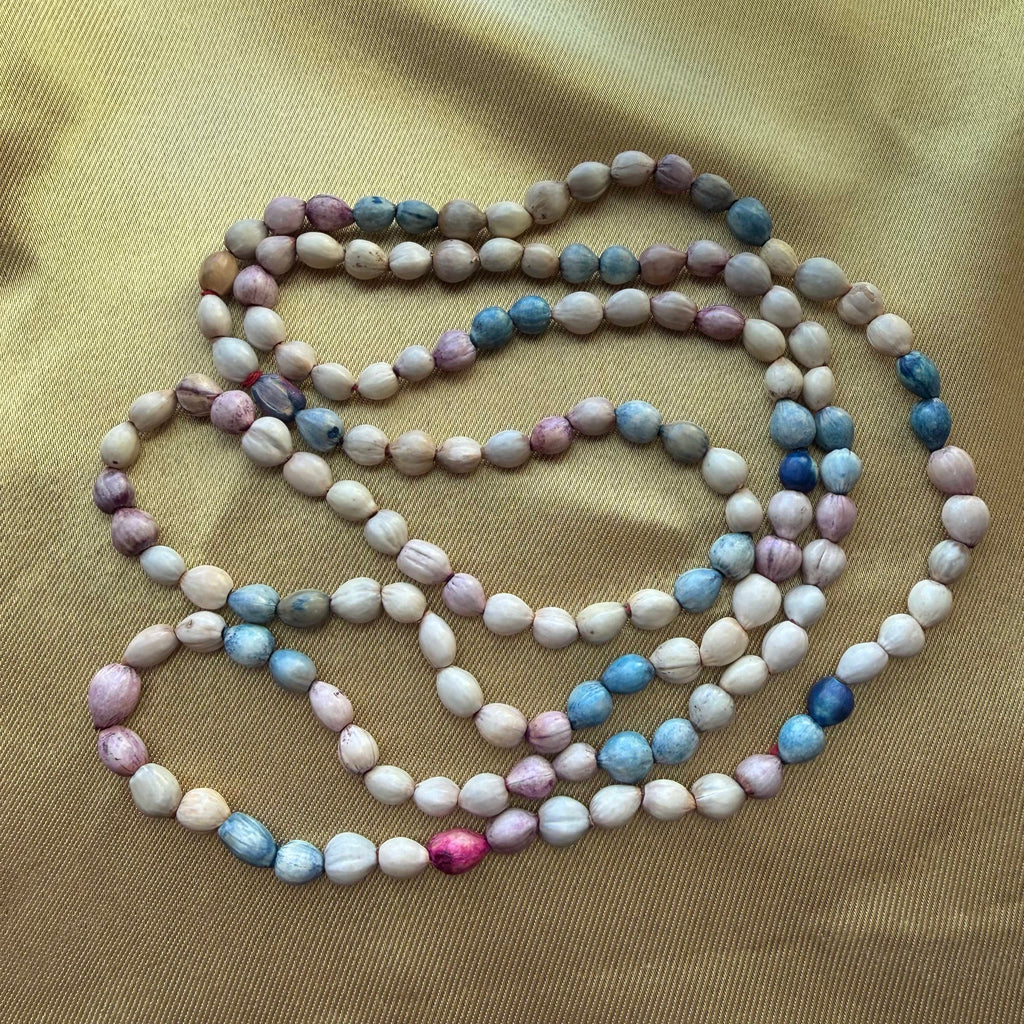 Dyed Seed Pod Necklace