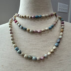 Dyed Seed Pod Necklace