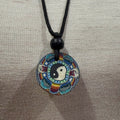 Vintage 1990's Polymer Clay Pendant Necklace
