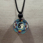 Vintage 1990's Polymer Clay Pendant Necklace