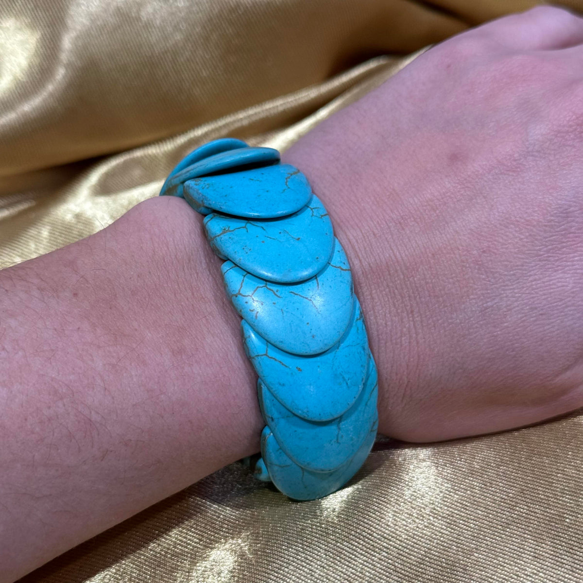 Turquoise Stone Stretch Bracelet