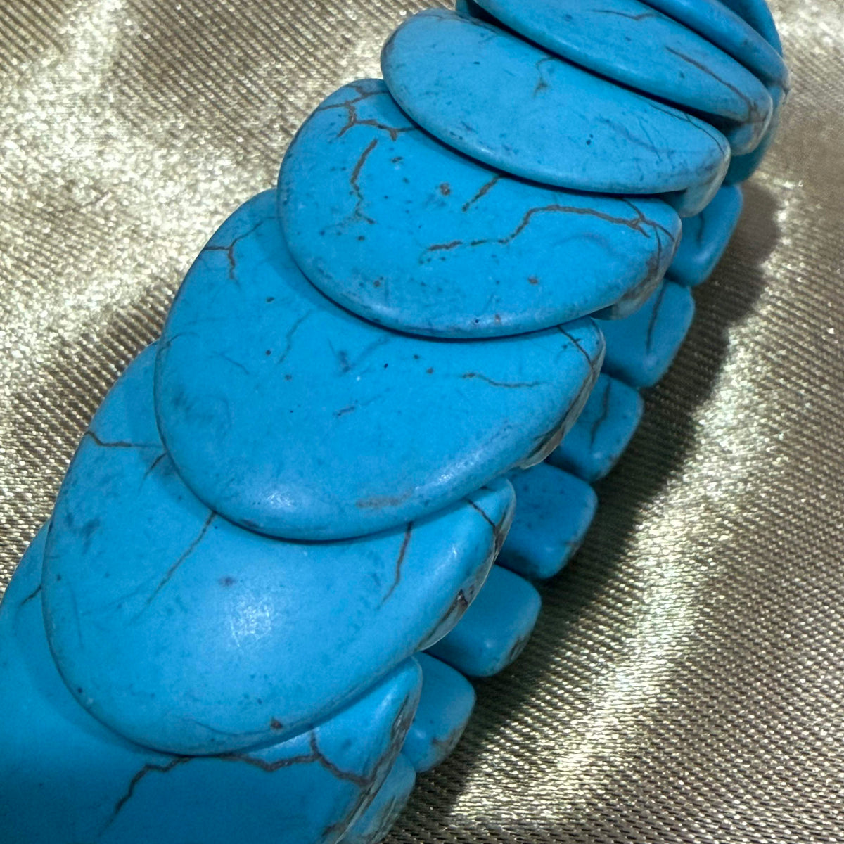 Turquoise Stone Stretch Bracelet