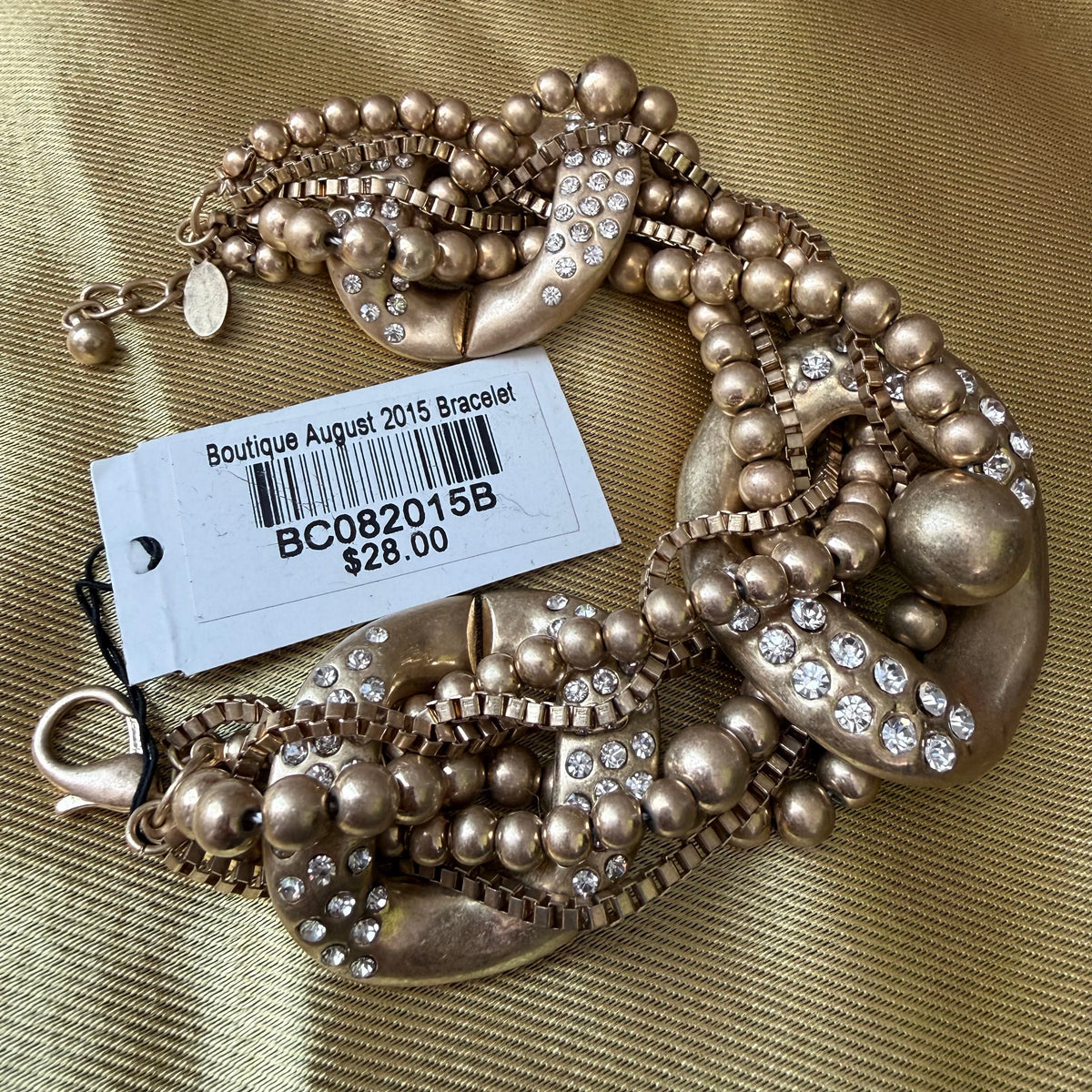 Traci Lynn | Gold and Chain Bracelet