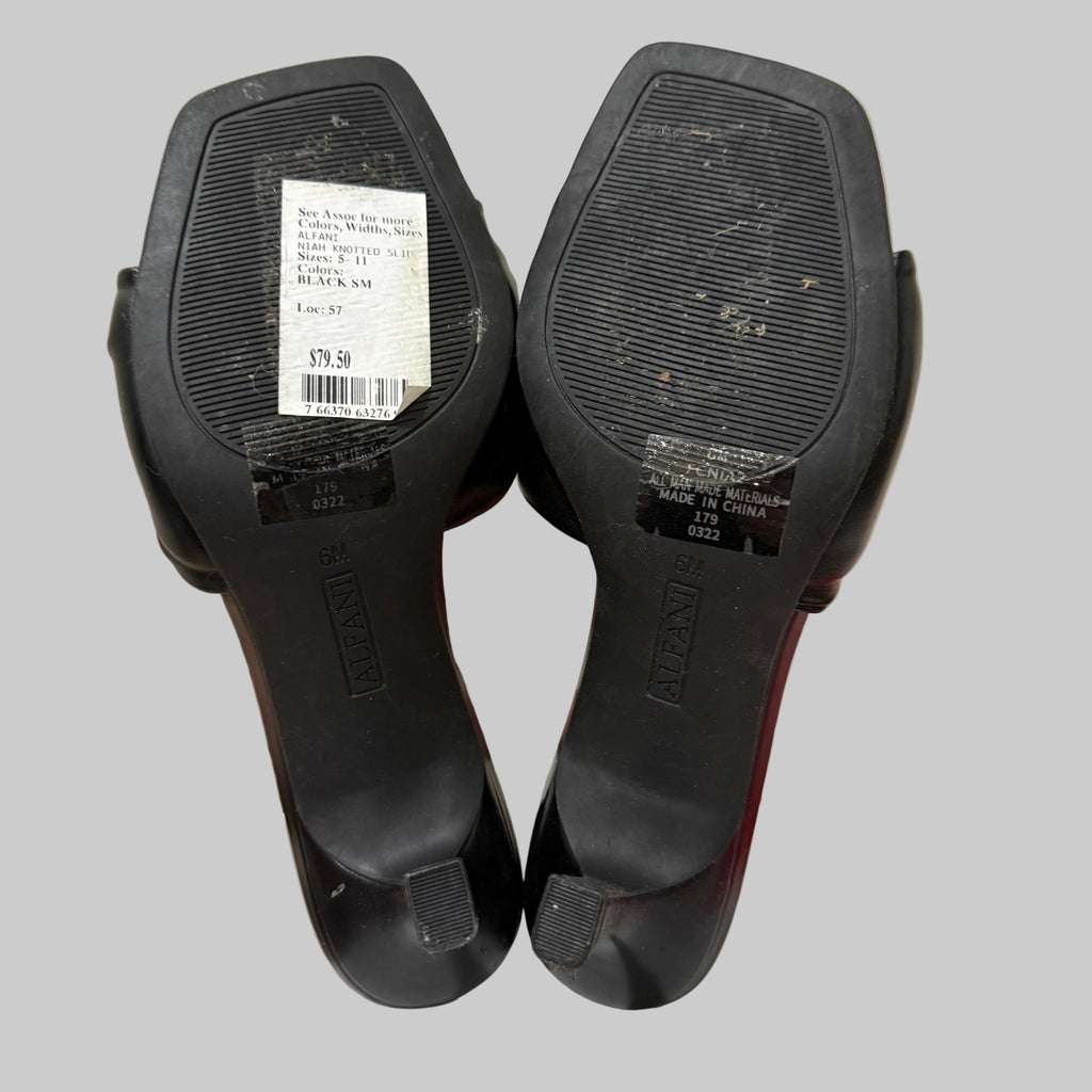 Alfani | Black Niah Knotted Slide