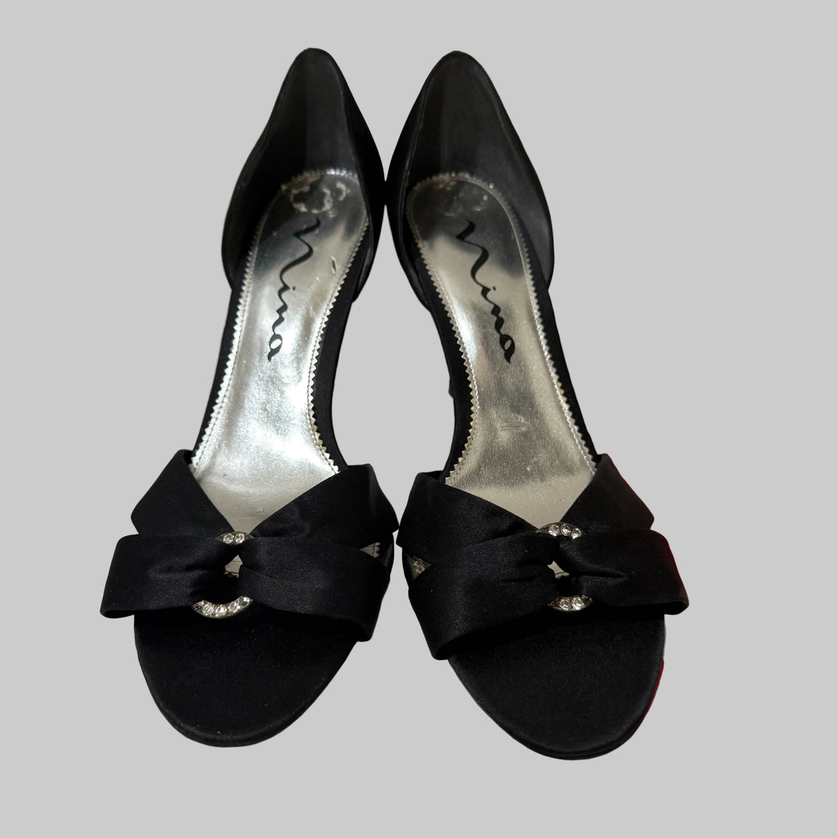 Nina | Black Kitten Heels