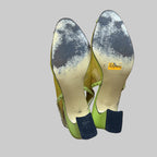S.T.E.F.A.N.I | Reno Green Mesh Slingback Sandals