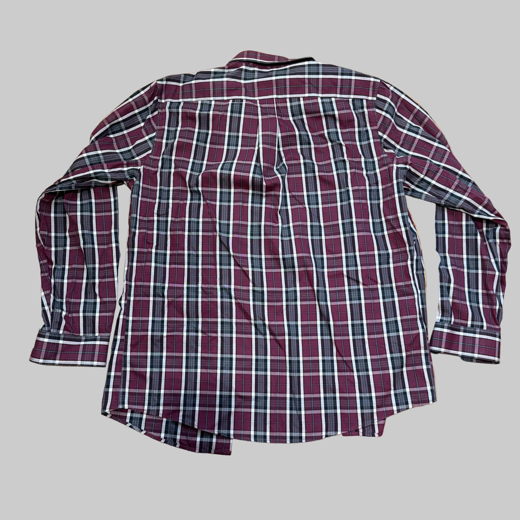 Eddie Bauer | Wrinkle Free Classic Fit Red & Black Plaid Shirt