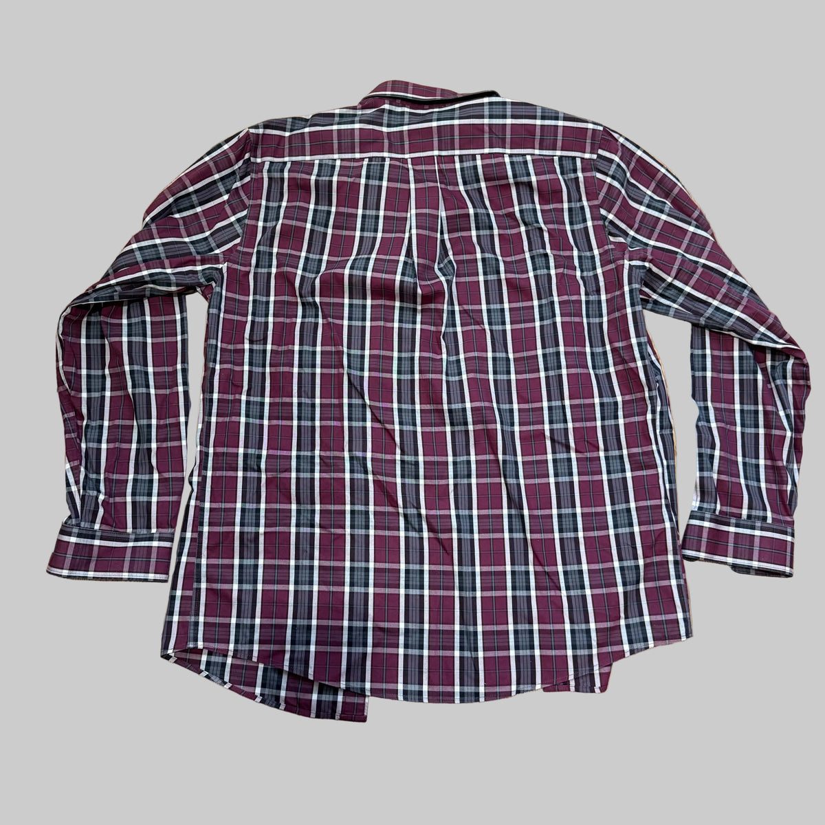 Eddie Bauer | Wrinkle Free Classic Fit Red & Black Plaid Shirt
