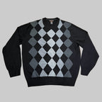 Dockers | Black & Gray Argyle Sweater