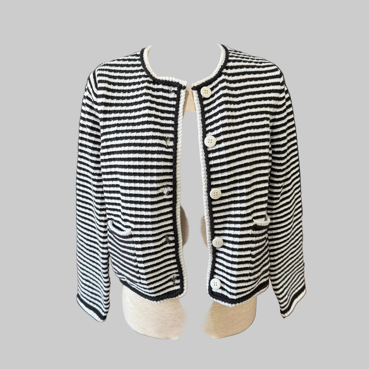 Free Assembly | Black & White Striped Sweater