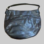Liz & Co. | Brown Stitched Leather Shoulder Bag