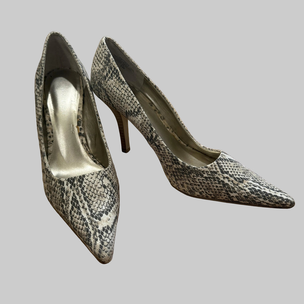 Nine West | Freda Snakeskin Pointed Toe Heels
