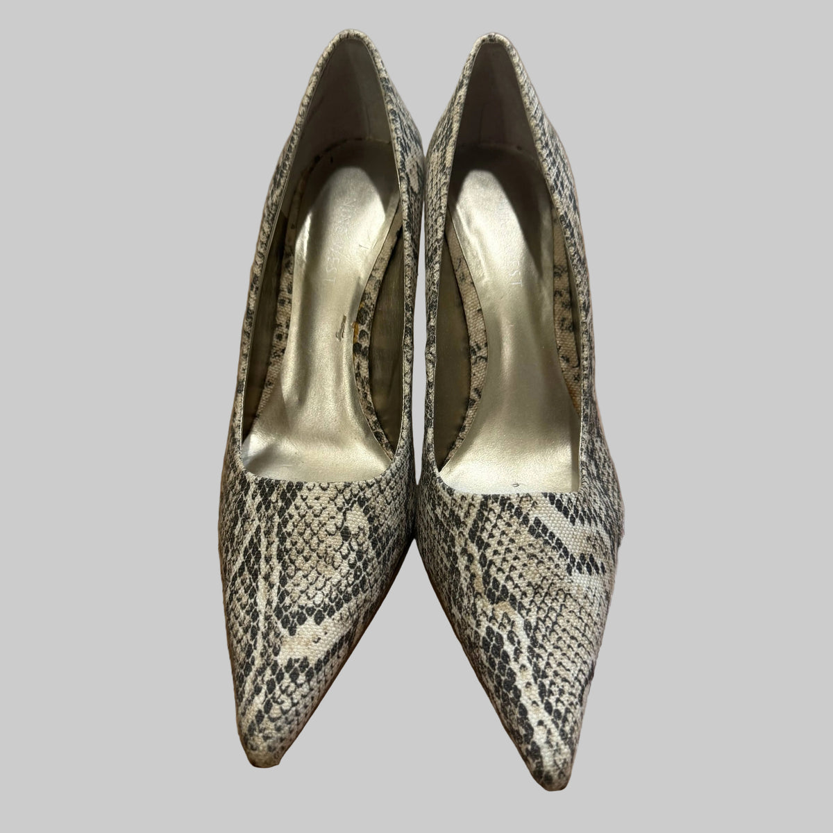 Nine West | Freda Snakeskin Pointed Toe Heels
