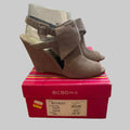 BCBGirls | Crust Taupe Suede Wedge Heels