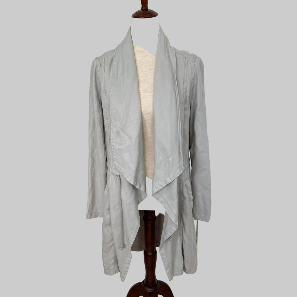 MAX | Open Front Light Gray Trench Coat