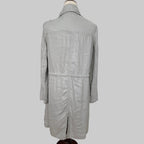 MAX | Open Front Light Gray Trench Coat