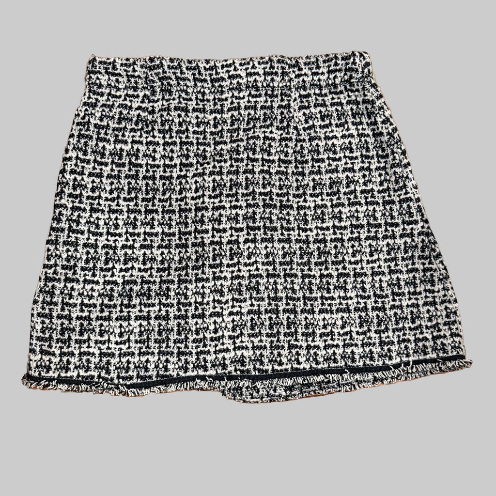 Max Studio | Black & White Knit Mini Skirt