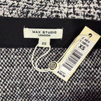 Max Studio | Black & White Knit Mini Skirt