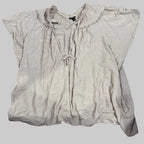 Torrid | Beige Short Sleeve Ruffled Top