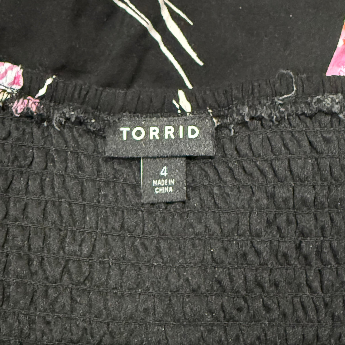 Torrid | Black Floral Print Aline Dress