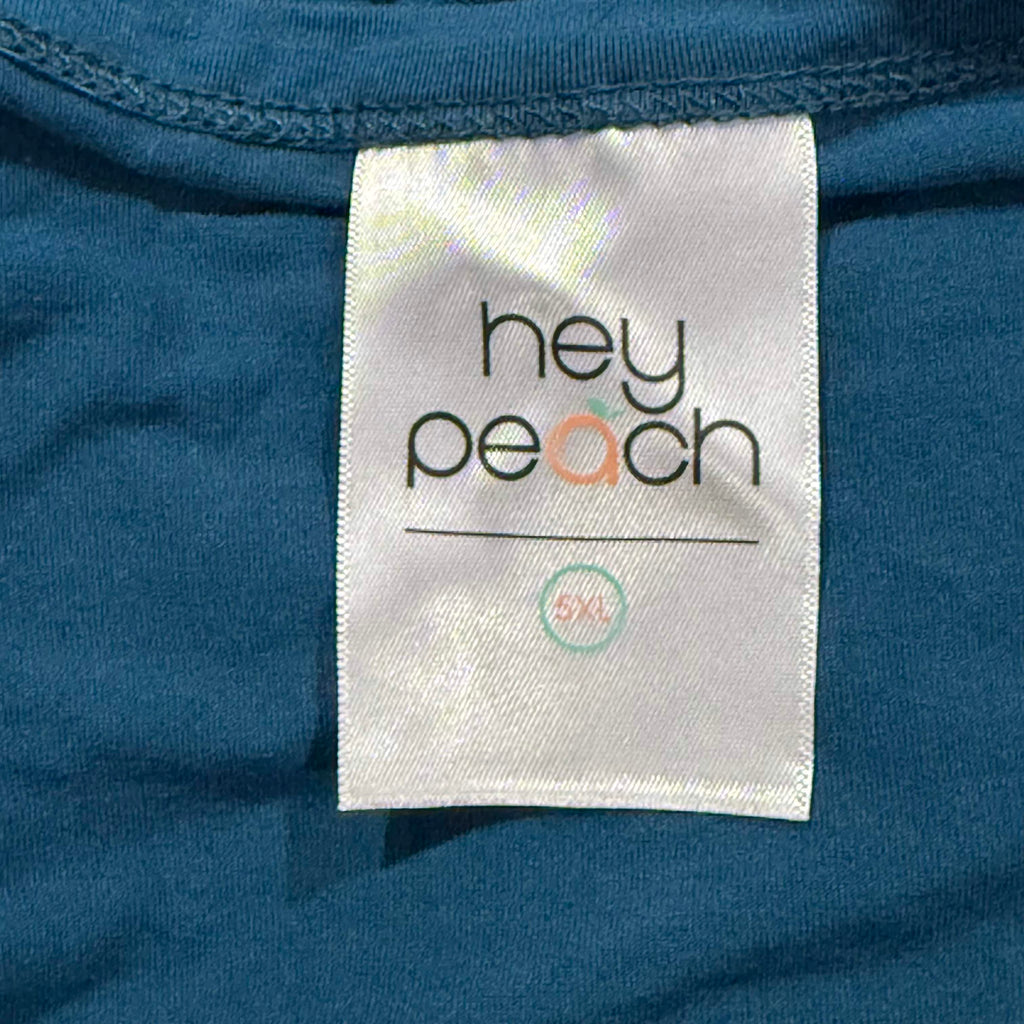 Hey Peach | Blue V Neck Dress With POCKETS
