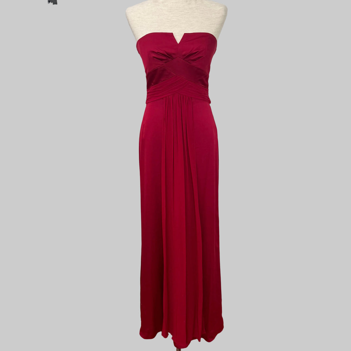 Max and Cleo | Red Strapless Dress
