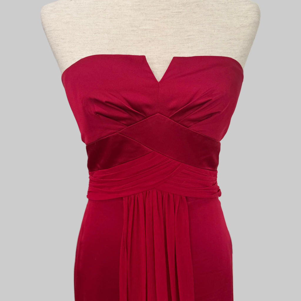 Max and Cleo | Red Strapless Dress
