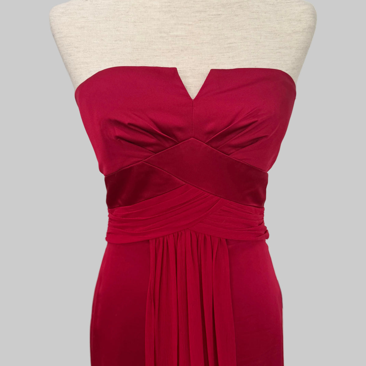 Max and Cleo | Red Strapless Dress