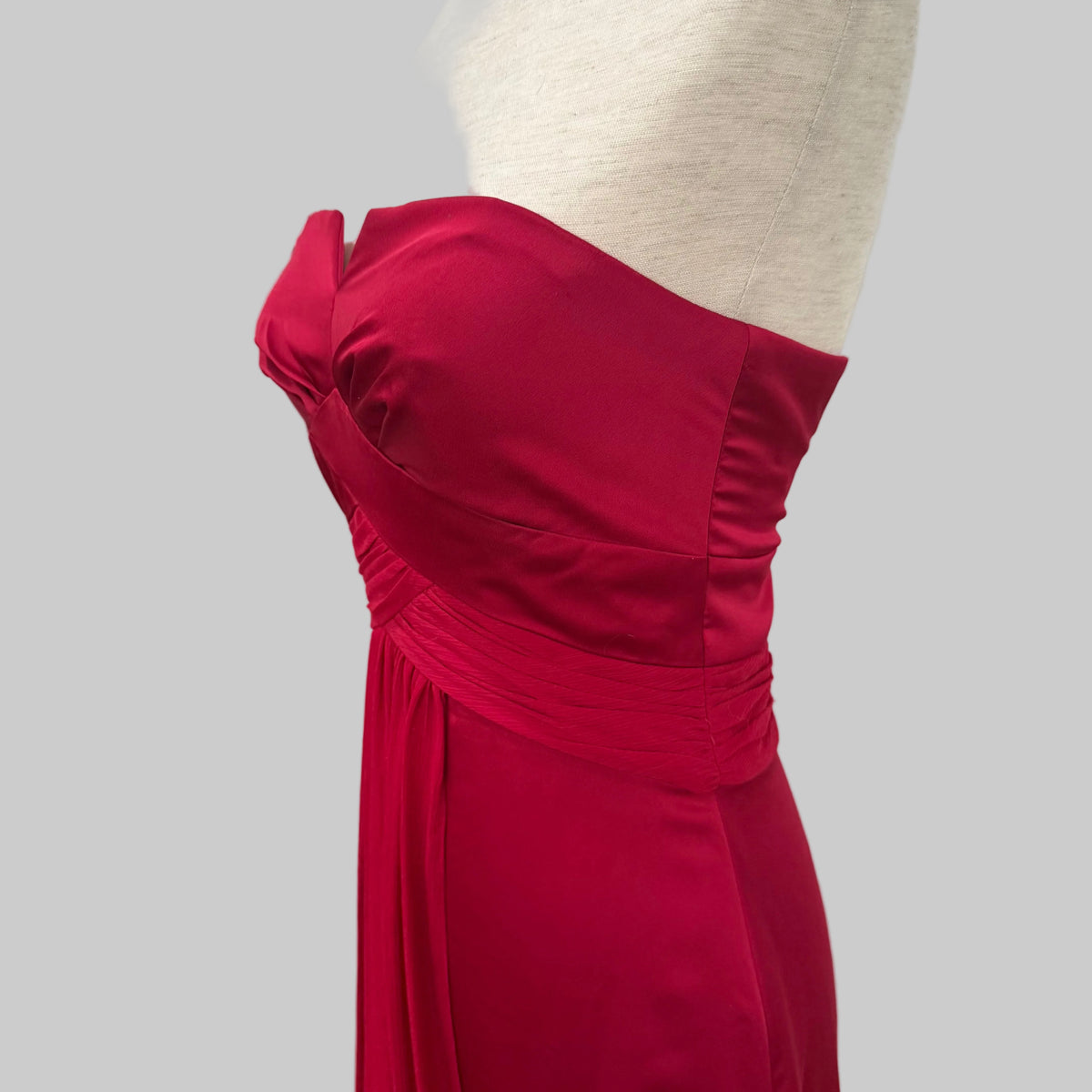 Max and Cleo | Red Strapless Dress