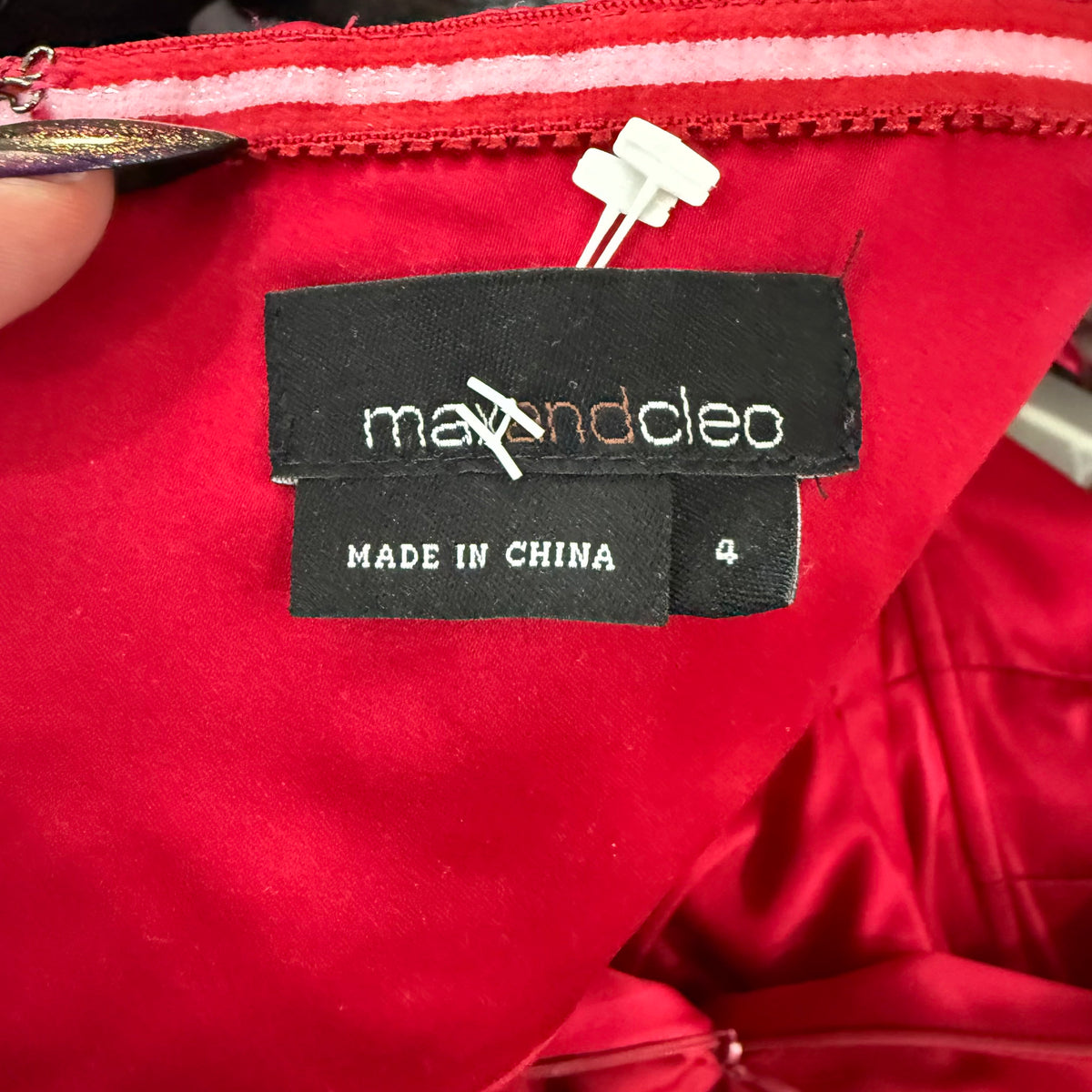 Max and Cleo | Red Strapless Dress