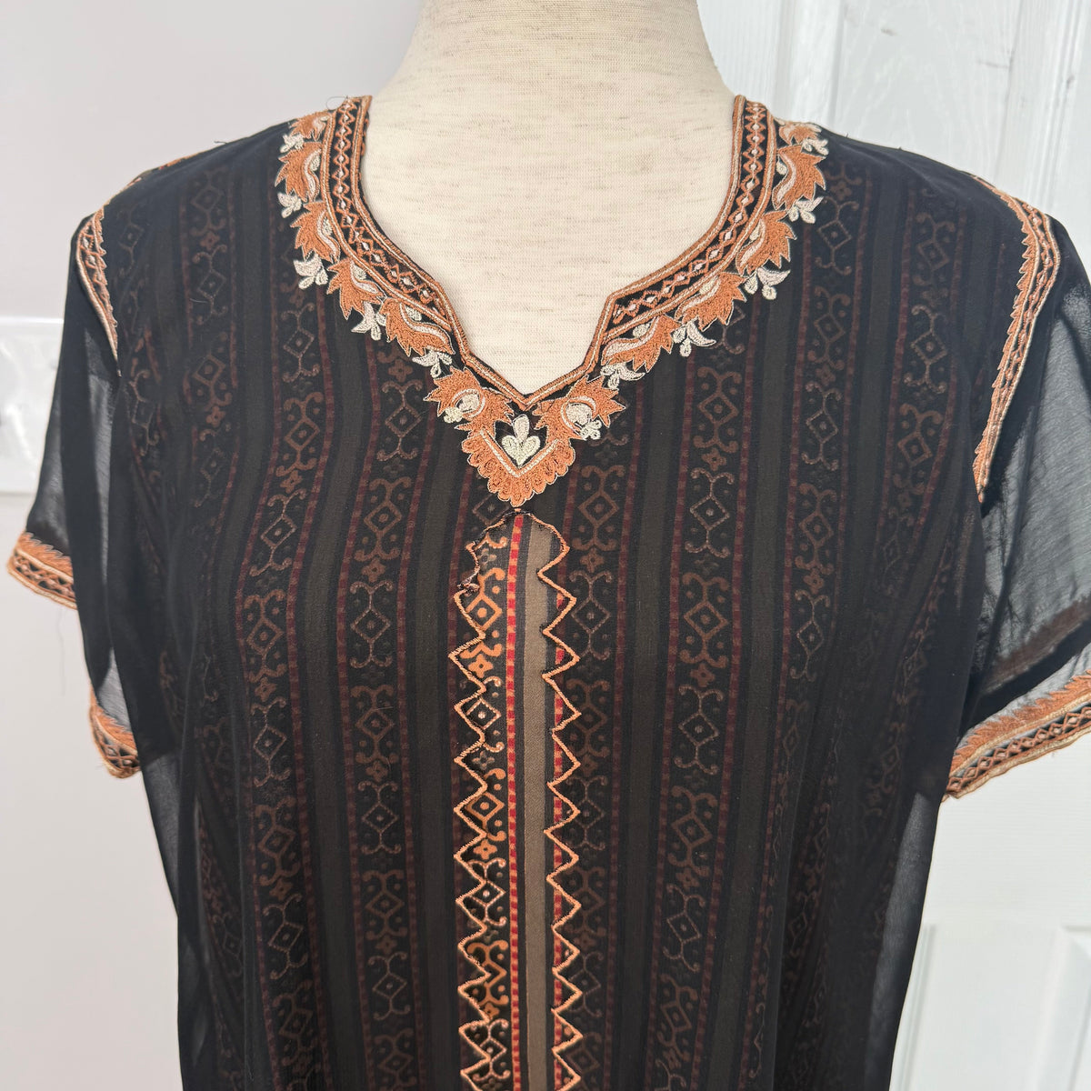Handmade Sheer Kurta Style Dress