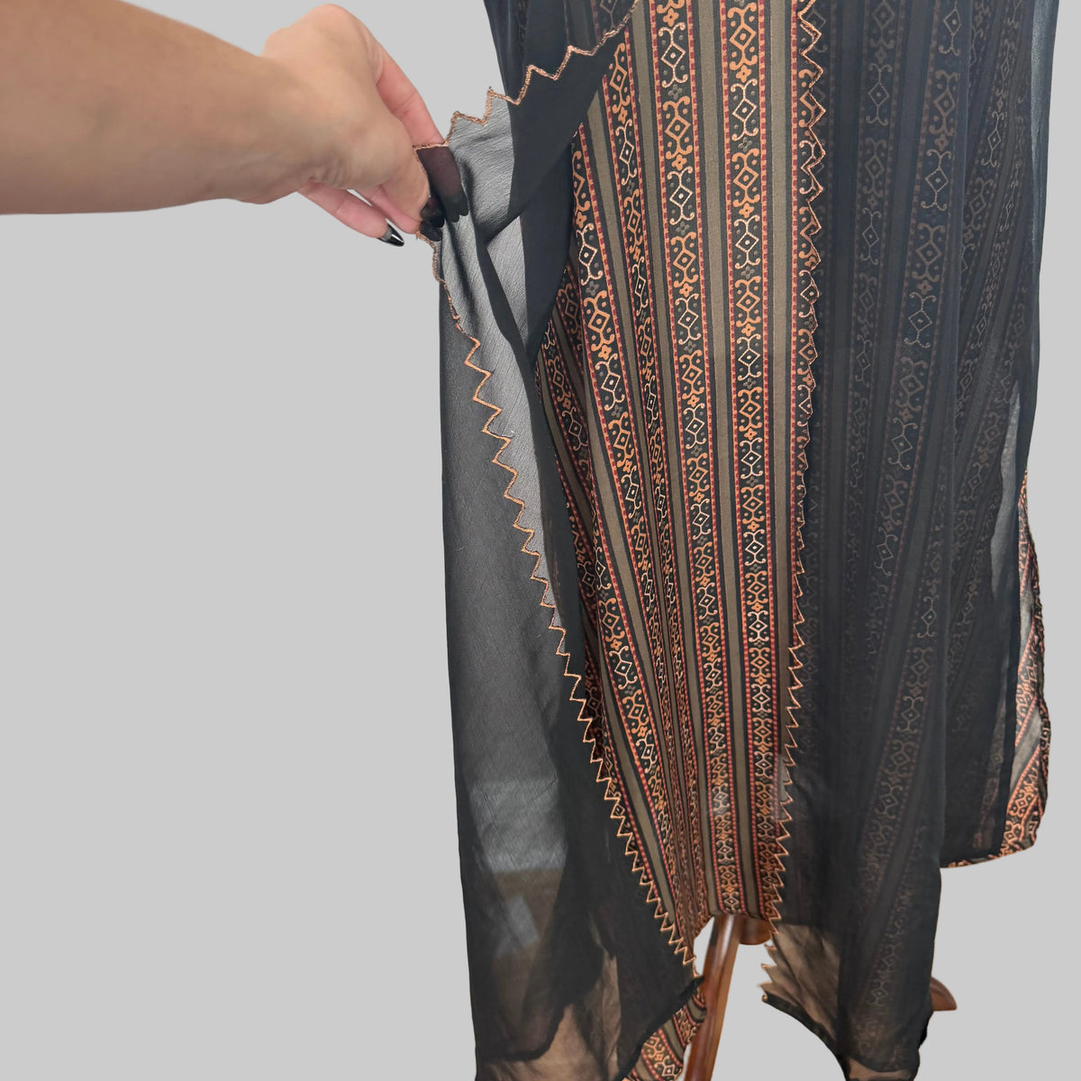Handmade Sheer Kurta Style Dress