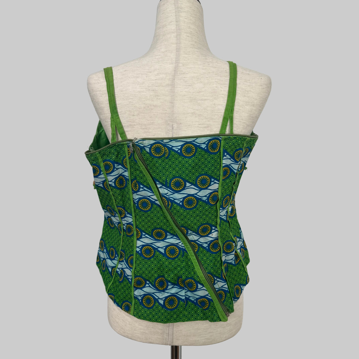 Handmade Green Corset Style Top
