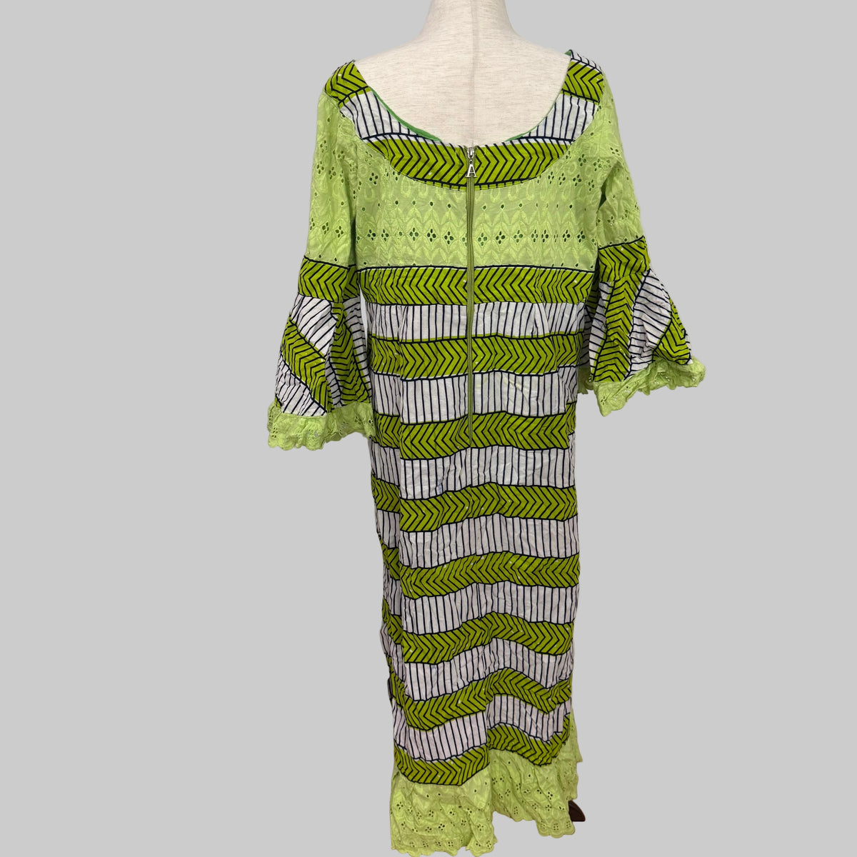 Handmade Green Embellished Dress