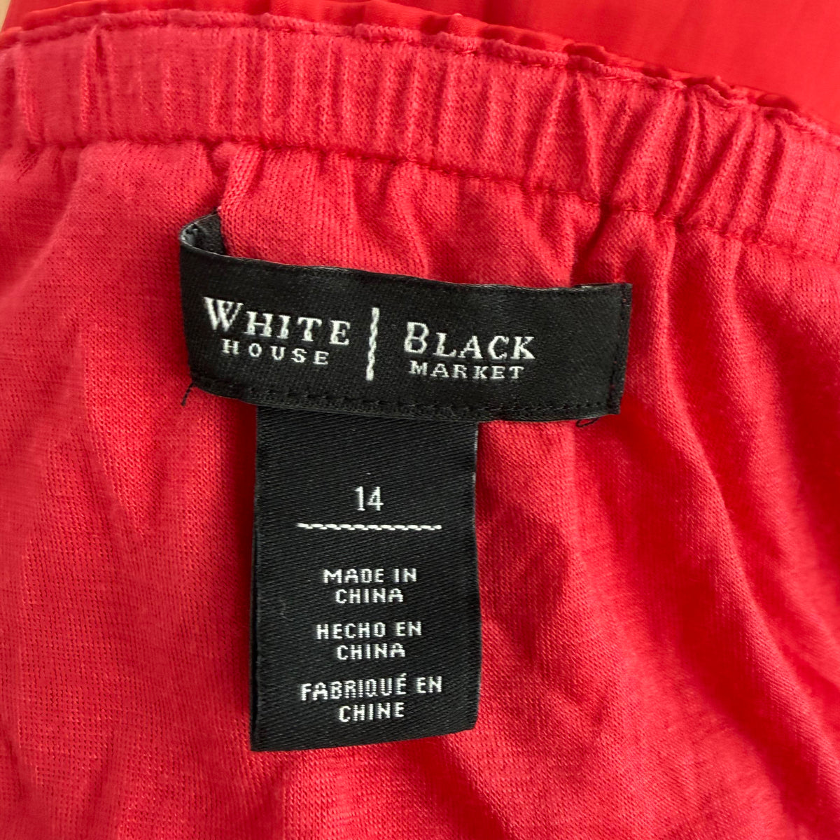 White House Black Market | Red Silky High Low Halter Dress