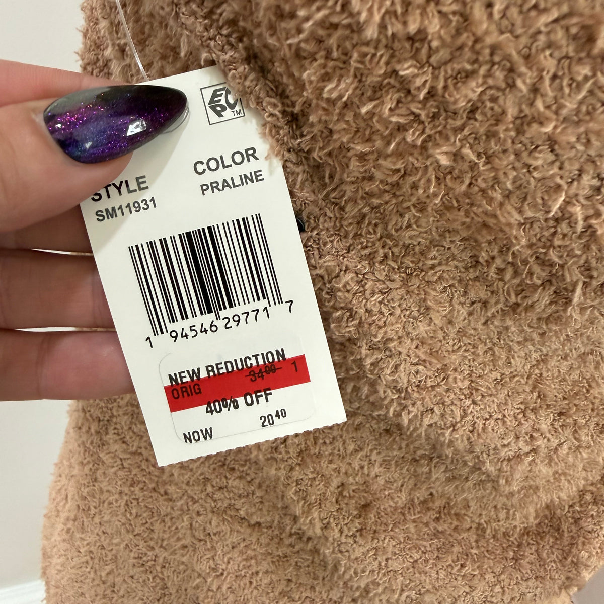 Steve Madden | NWT Fuzzy Tank Top