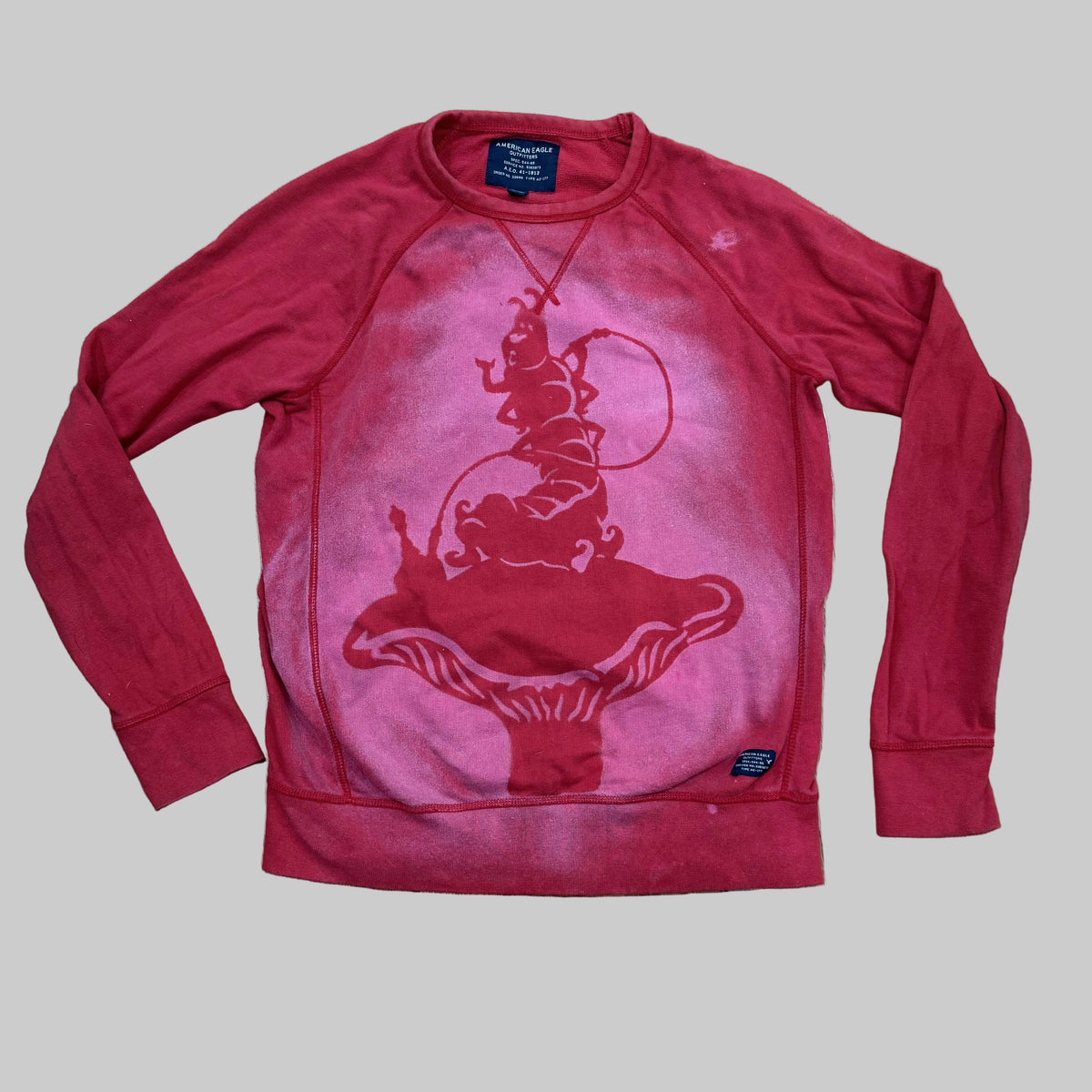 Refashioned | American Eagle Smoking Caterpillar Sweatshirt Men's Medium