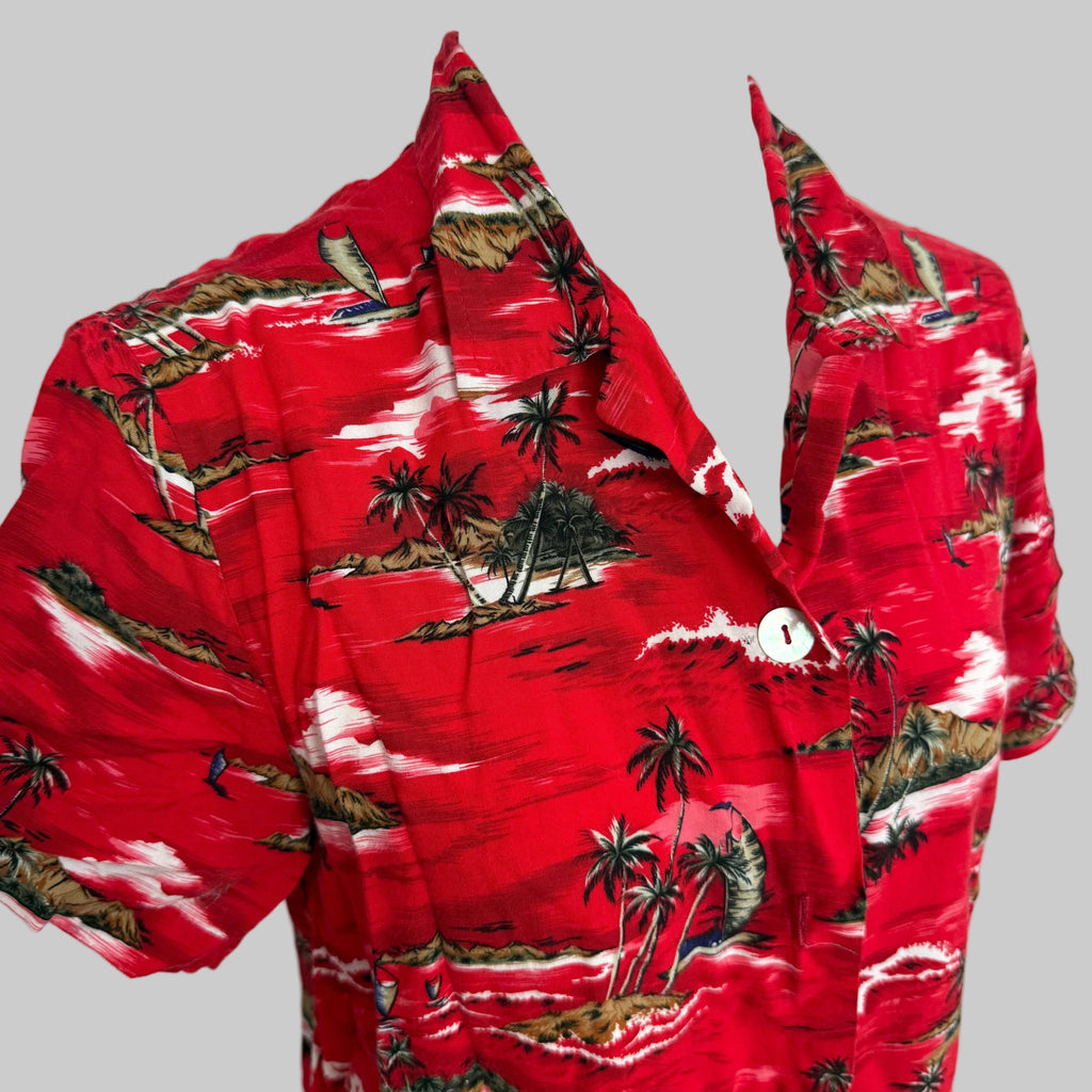 Clio | Red Hawaiian Shirt