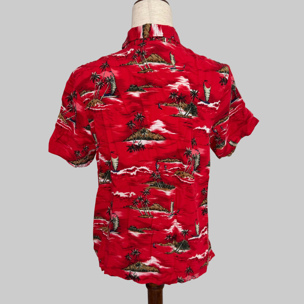 Clio | Red Hawaiian Shirt